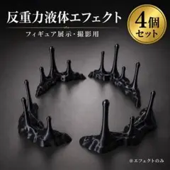 反重力液体エフェクト 黒 4点セット フィギュア用 ジオラマのサムネイル