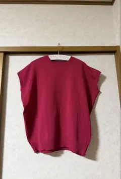 未使用新品 フェリシモ 半袖 ニット クルーネック サマーニットのサムネイル