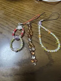 ビーズストラップセット 多色デザイン