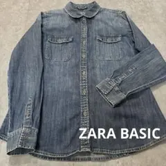 【極美品】ZARA Z1975 デニムシャツ　ウォッシュ加工　Lサイズ相当