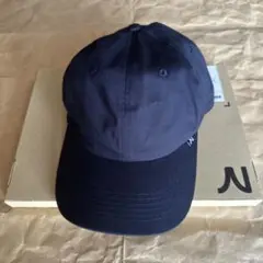 美品 nakota cotton twill basic cap ネイビー