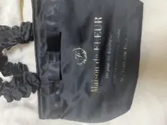 Maison de FLEUR ブラックトートバッグ