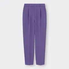 GU ストレッチテーパードパンツ 紫 purple