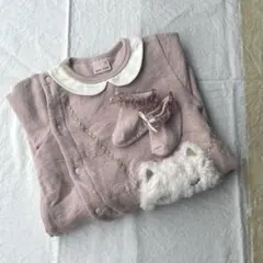 petit main／ベビー服／女の子／ロンパース／ベビー靴下／70