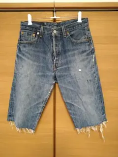 リーバイスLives501ショートデニムパンツオールド ヴィンテージ紙パッチヒゲ