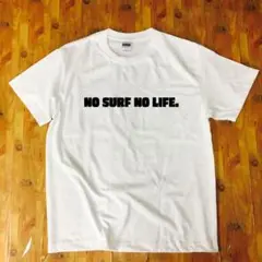 新品 NO SURF NO LIFE. ホワイト 綿100 Lサイズ