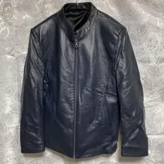 レザージャケット ネイビー