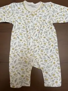 花柄ロンパース 70-80cm 綿100%