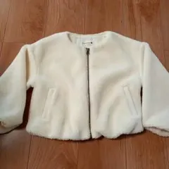 branshes フリースジャケット ホワイト 美品