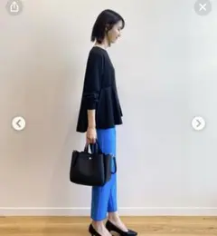 OPAQUE.CLIP オペークドットクリップ ドッキングペプラムカットソー