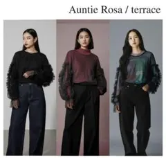 【新品タグ付】Auntie Rosa フリルキャンディースリーブ シアーブラウスのサムネイル