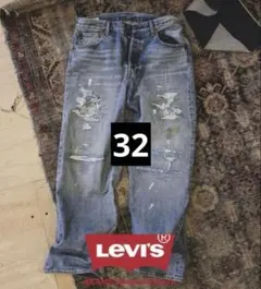 501 Loose Crash & Repair Denim ビームス限定 32のサムネイル