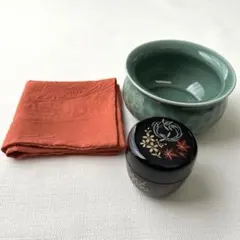 茶道具　建水　棗　帛紗　3点まとめ売り