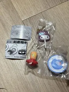 マイメロディ　お寿司キーチェーン　キャンディチャーム