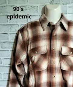 90's epidemic ヴィンテージLサイズ オンブレチェック