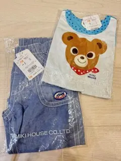 ミキハウス　新品Tシャツタンクトップ　新品ハーフパンツ