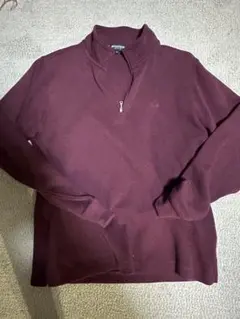 MCGREGOR バーガンディ ハーフジップ M