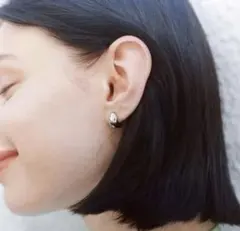 ＜by Preek＞ ボテロ フープ ピアス シルバーBEAUTY&YOUTHのサムネイル