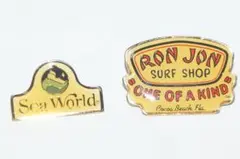 SeaWorld & Ron Jon Surf Shop ロゴピンセット