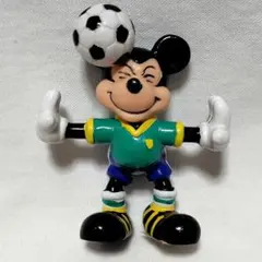 【美品・当時物】東京ディズニーランド ミッキー サッカー フィギュア シール有