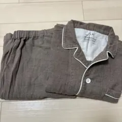 無印良品　ブラウン コットンパジャマ S-Mサイズ