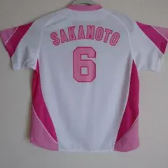 ジャイアンツユニフォームSAKAMOTO 6 ホワイト/ピンクのサムネイル