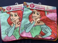 Disney ディズニー プリンセス ミニタオル 5枚×2セット ネームタグ付き