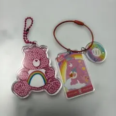 ケアベア アクリルキーホルダー 2個セット
