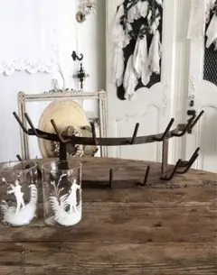 フランスアンティーク鉄製ボトルドライヤー ボトルラック マルセルデュシャン フランスアンティーク鉄製ボトルドライヤー ボトルラック