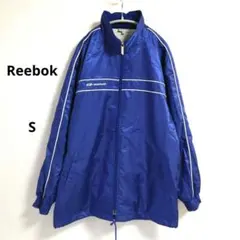 Reebok ナイロンジャケット ブルー S
