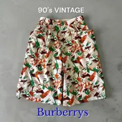 90sビンテージBurberrysキュロットスカート90年代バーバリー古着ゴルフのサムネイル