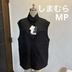 【最終値下げ】新品タグ付き　しまむらレディース薄手ベスト・ジレ黒　サイズＭP