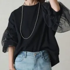 Loungedress☆ラウンジドレス☆チュールスウェットプルオーバーのサムネイル