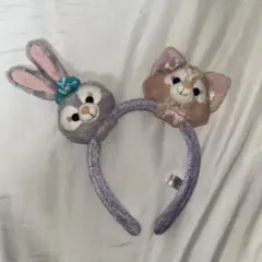 香港ディズニーカチューシャ　リーナベル ステラルー　カスタム 現地 袋