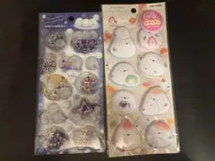 シマエナガスパンコールパーティー だいふくエナガ喫茶　マシュマロシール　2セット