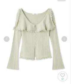 Sustainableビッグカラーレーストリムニットプルオーバー（Runa様専用