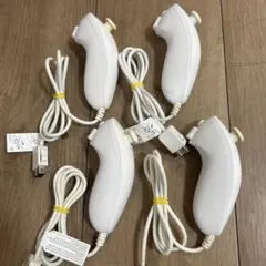 任天堂Wii ヌンチャク　コントローラー　動作確認済み　白　4個セット ③