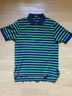 ポロ ラルフローレン ボーダー 緑 Lサイズ