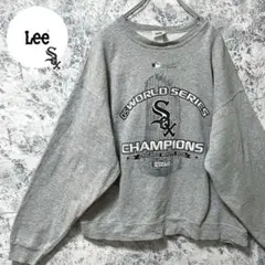LeesportシカゴホワイトソックスwhitesoxプルオーバーLグレーMLB