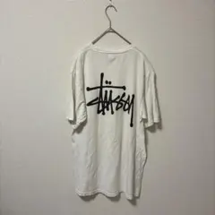 ステューシー　Stüssy バックプリント Tシャツ M ホワイト