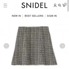 snidel スナイデル ツイード　ミニスカート