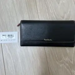 ポールスミス　長財布　財布　レディース　ブラック　ピンク