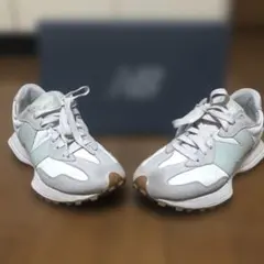 ニューバランス WS327 OS 24.5cm 美品 グレー/ミント