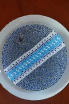 ヴェネチアングラス ミルフィオリ プレート エルコーレモレッティ 飯塚