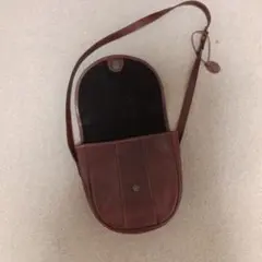 ブラウンレザーショルダーバッグ