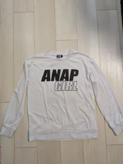 ANAP GIRL ホワイト 長袖Tシャツ 150位