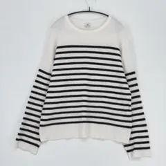 BEAMS HEART ビームスハート ストライプ 長袖ニットセーター Mサイズ