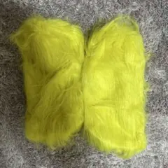 蛍光イエロー ロングレッグウォーマー