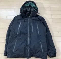 beams heart ブラックダウンジャケット　ライナー、フード取り外し可