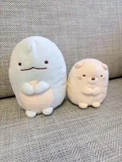 すみっコぐらし　ぬいぐるみ　2個セット　ねこ　とかげ